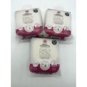 Daily Concepts Daily Facial Micro Scrubber 3 Pack Face Sponge Exfoliator